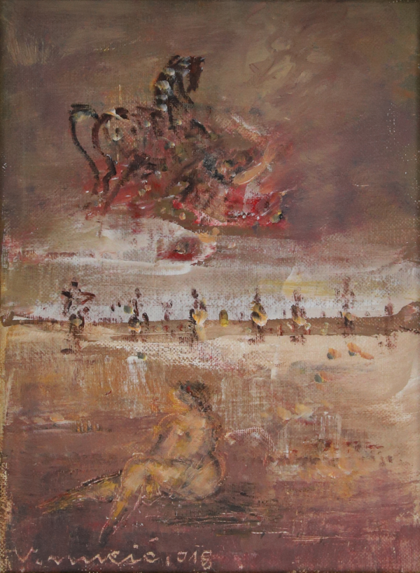 Akt u prirodi – Micić, Ulje na platnu (25 x 35), 2015. godina