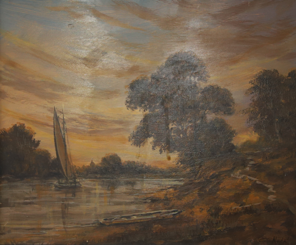 Brod – Zoran Nastić, Ulje na lesonitu (63 x 73), 2020. godina