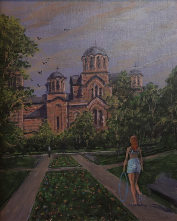 Crkva Svetog Marka – Zoran Nastić, Ulje na platnu (50 x 40), 2020. godina
