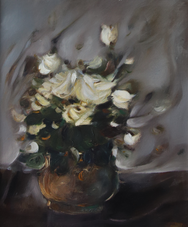 Cveće – Nepoznati autor, Ulje na platnu (52 x 63), 1979. godina