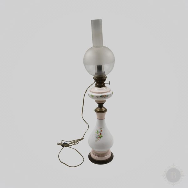 Francuska lampa – Porcelan, Ručno oslikana lampa, 1930. godina