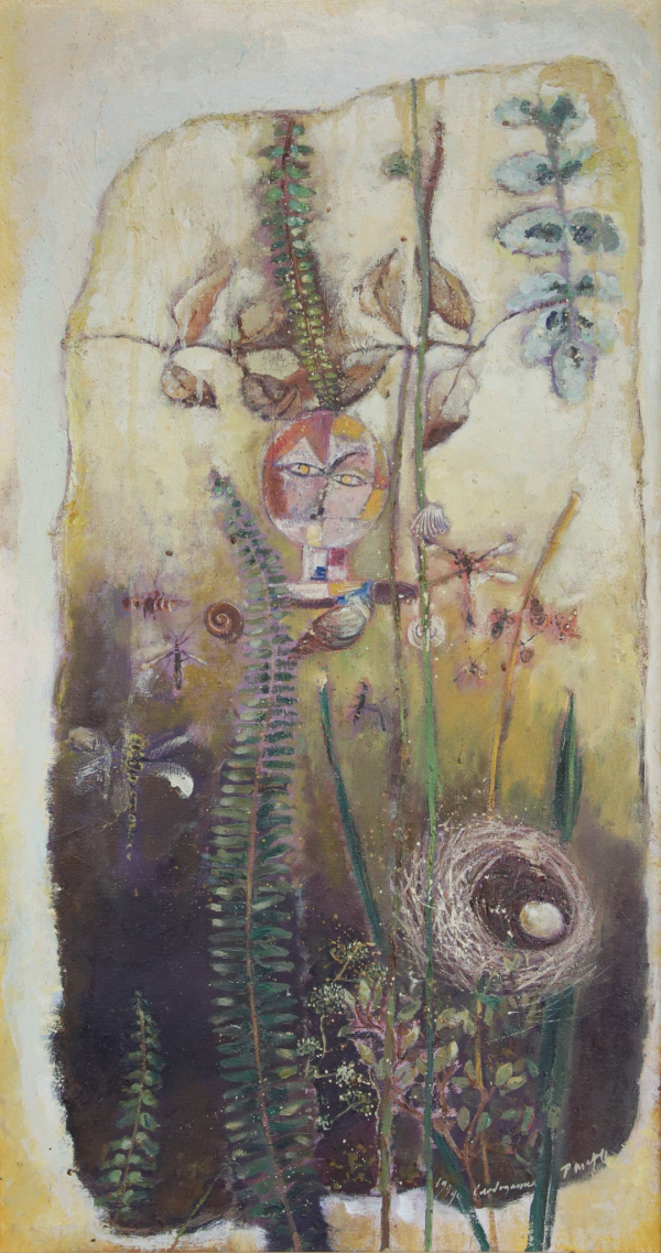 Gnezdo – Slobodanka Rakić Šefer, Ulje na platnu (44 x 84), 1999. godina