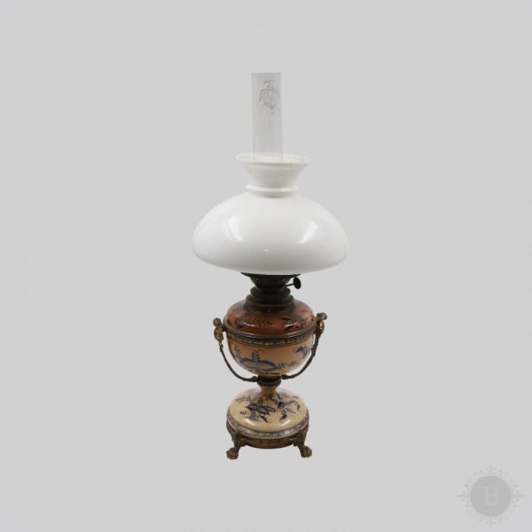 Lampa – Oker majolika i staklo, 1930. godina