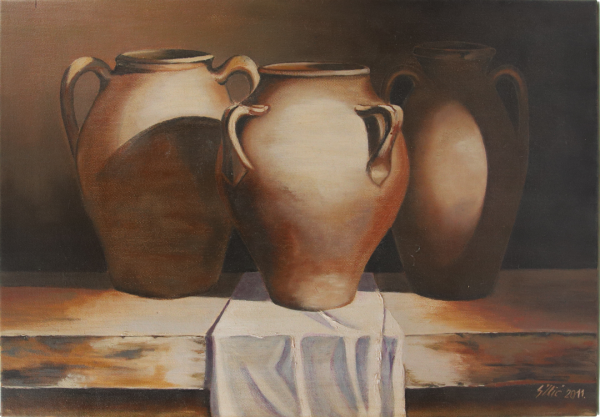 Mrtva priroda – Saša Ilić, Ulje na platnu (40 x 60), 2011. godina