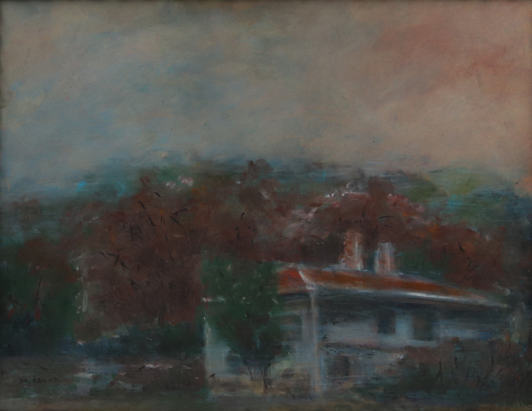 Pejzaž – L Celar, Ulje na papiru (50 x 40), 1990. godina