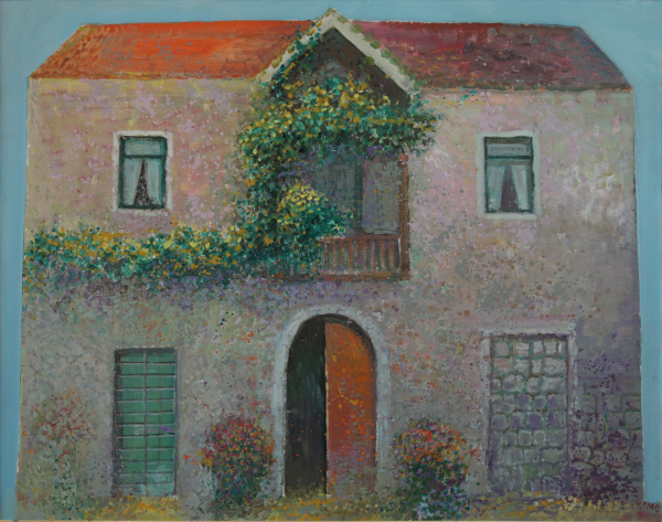 Primorska kuća – Kemal Ramujkic, Ulje na platnu (80 x 65), 2004. godina